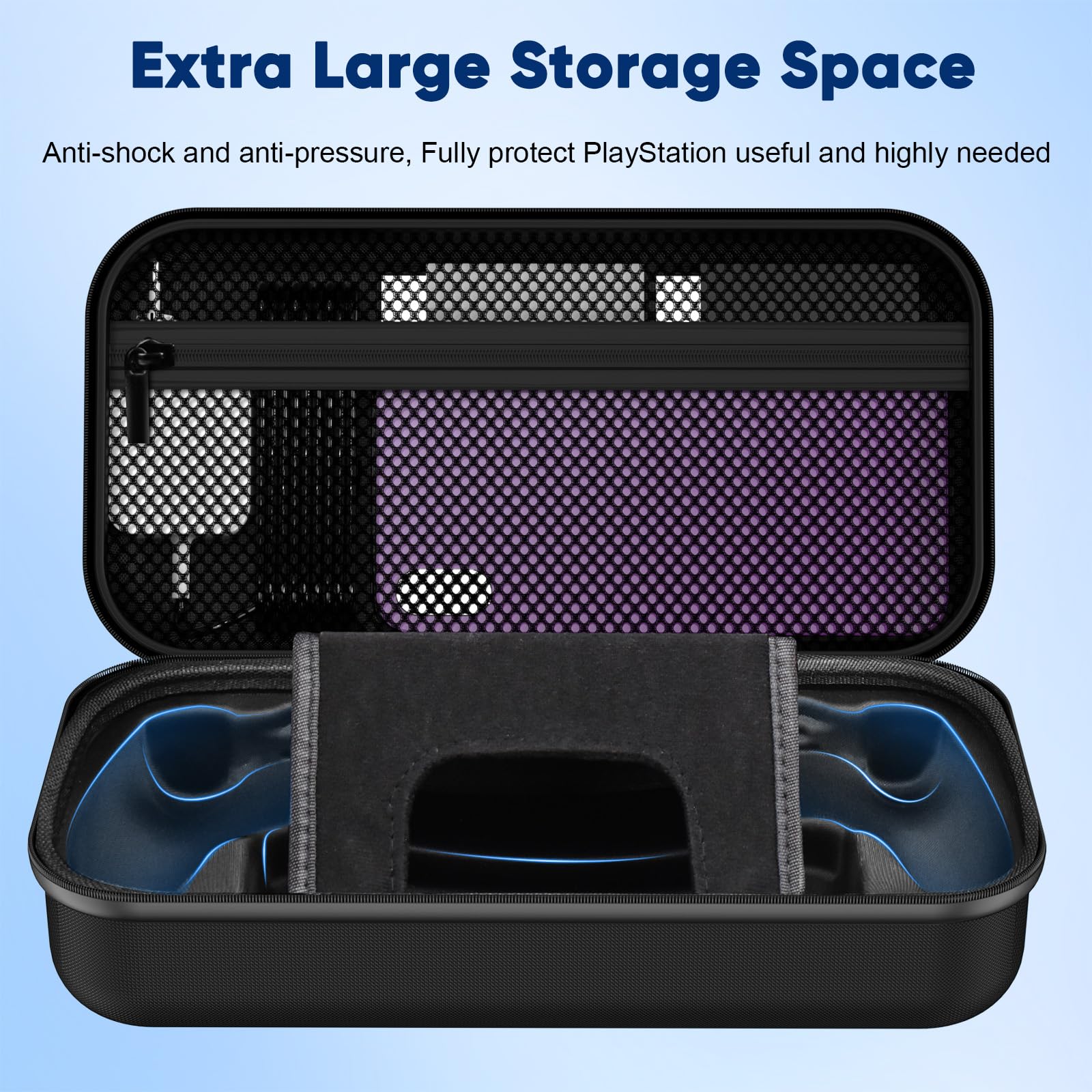 Kit di accessori per portale Playstation, custodia da trasporto per PS Portal, dock station di ricarica per portale Playstation, skin protettiva per portale PS5, 2 pellicole protettive HD con 4