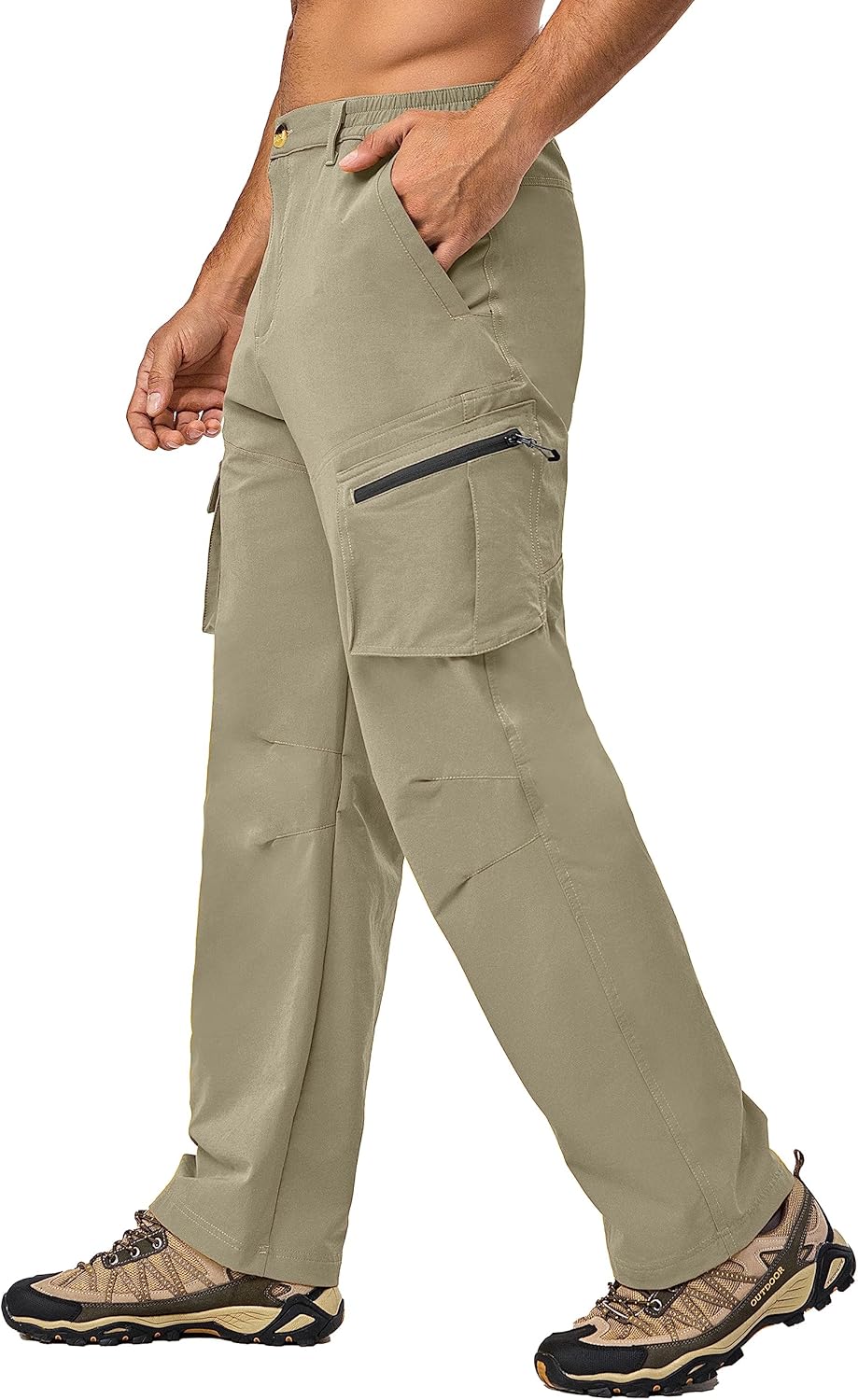 Little Donkey Andy Men's Quick Dry UPF 50+ Cargo Pants, Stretch Lightweight Outdoor Hiking Pants - Image 3