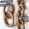 Decoración de Cadena de Madera Natural de 13 Pulgadas, Acento Decorativo de Nudo para Mesa de Café | Acento de Nudo de Madera para Estante, Decoración de Librero, Objeto Decorativo Neutro para Hogar, Regalo de Bienvenida 7