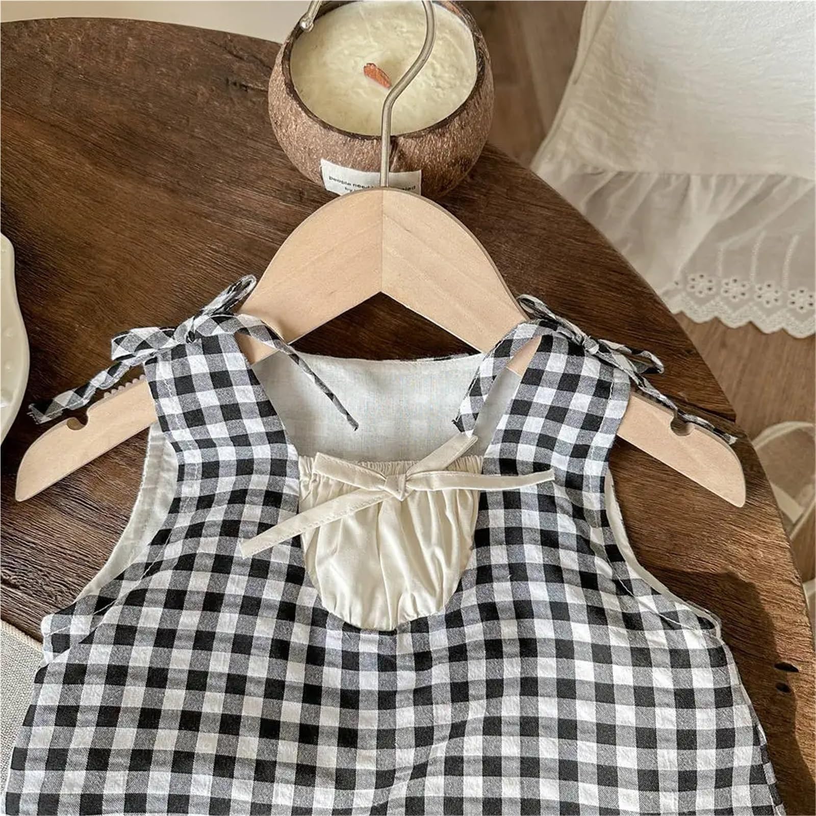 Vestido De Fiesta para NiñA Vestido de algodón con Cuello Halter y Tirantes Finos for niñas de 2 a 8 años, Vestido de Princesa for Fiesta de cumpleaños(5-6T 130)