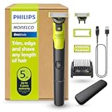Philips Norelco OneBlade 360 with Connectivity Hybrid Face &plus; Body&comma; Electric Beard Trimmer&comma; Shaver and Body Groomer with 360 Blade Tech&comma; 2x360 Blade&comma; 5-in-1 Comb&comma; Body Kit&comma; Travel Case&comma; Model QP4631&sol;90
