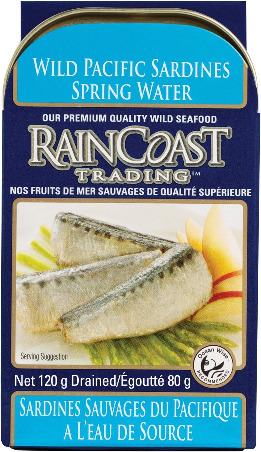 Raincoast Trading Wild Pacific Sardines in Spring Water (120 g)