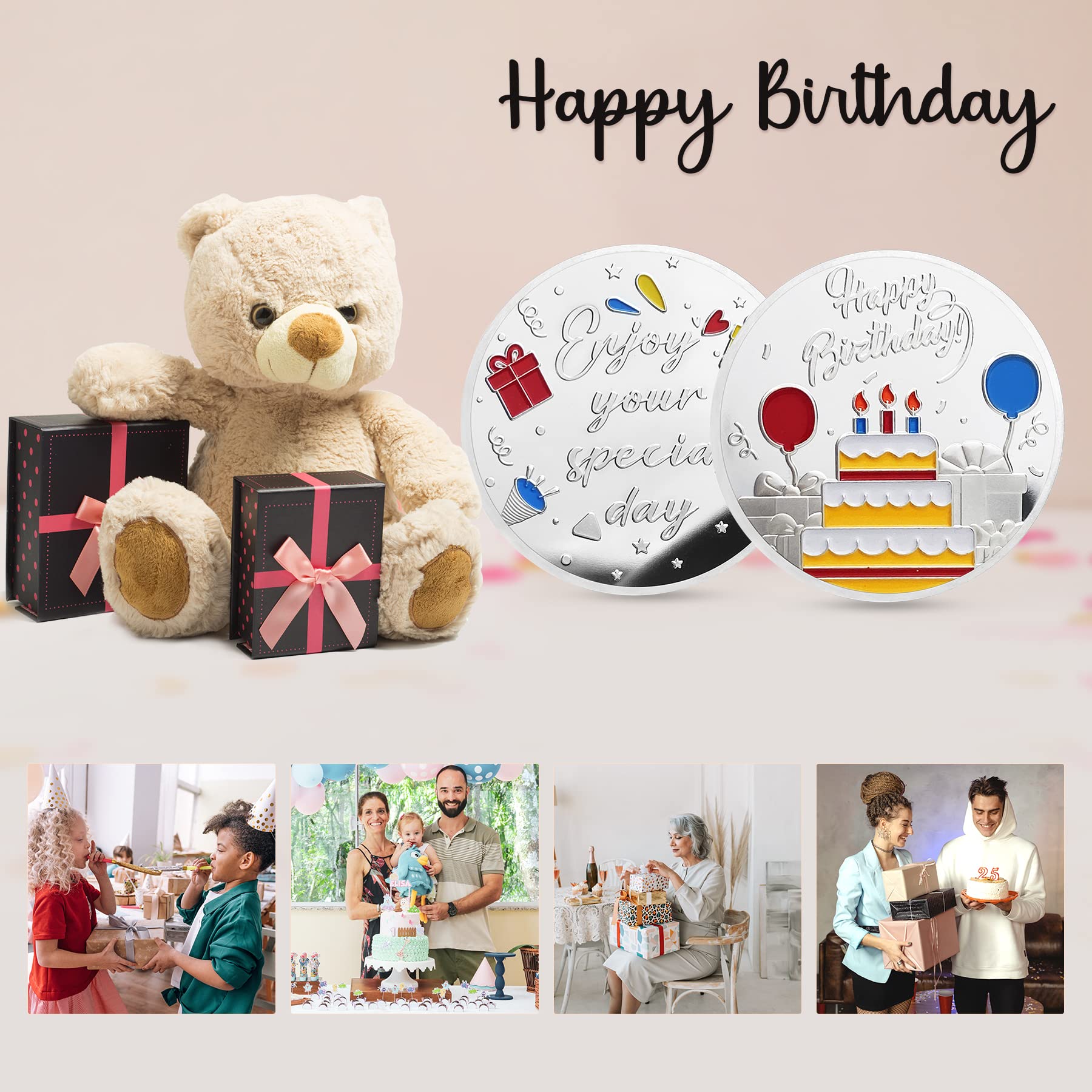 Goldene Geburtstags-Glücksmünze – Persönliches Geschenk Für Frauen, Mütter, Schwestern & Mehr