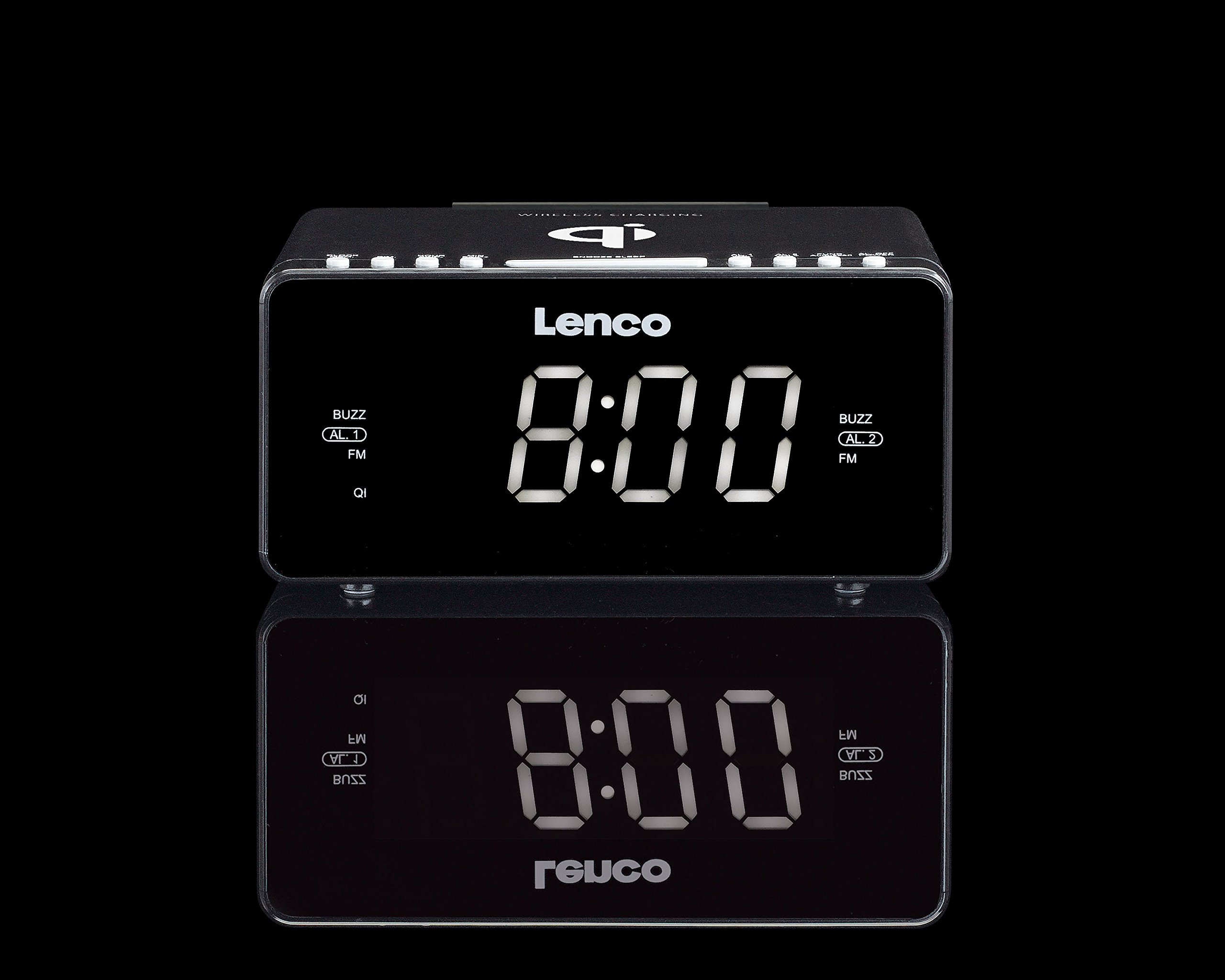 Lenco CR-550 Radiosveglia, Nero