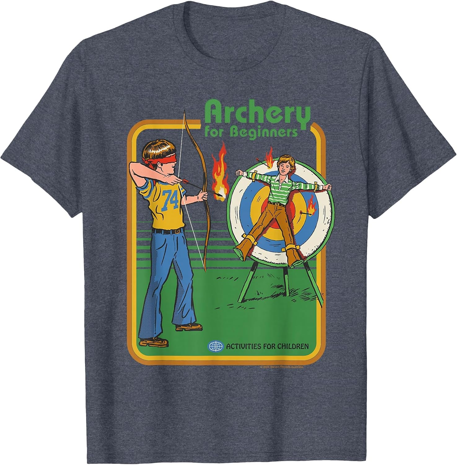 Archery for Beginners Sarcastic Retro Funny Adult Humor T-Shirt image 3
