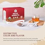 52USA Thé Rooibos bio, 9oz (250g), 101 Sac à thé sans étiquette, naturellement sans caféine, USDA Produits biologiques
