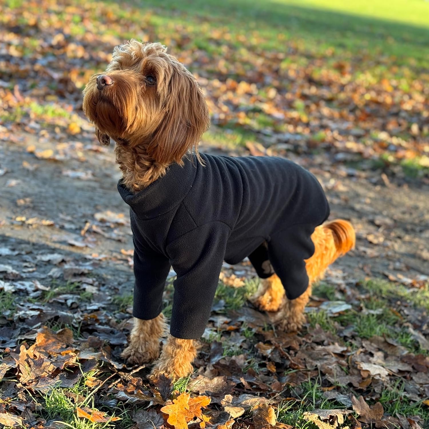 Warm Four-Legged Dog Fleece – Super Soft, Weather-Resistant, Available in a Range of Sizes and Colours (Black, XXL) — image 1