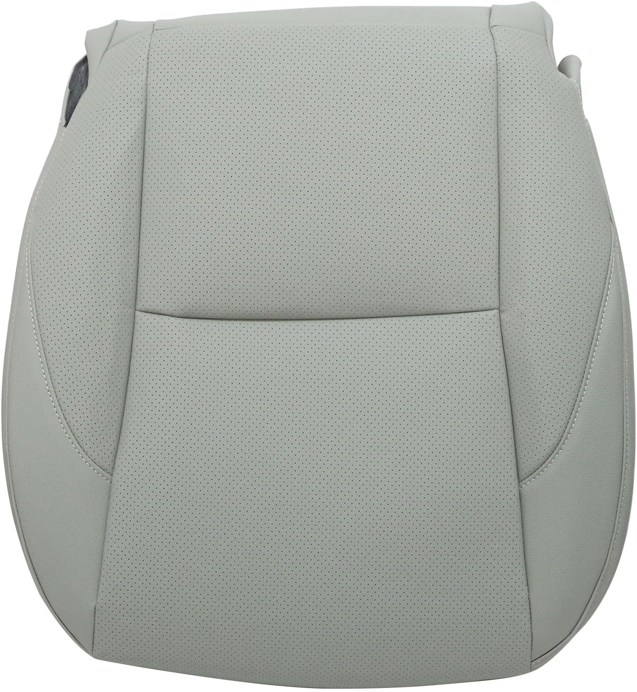Priprilod Gray Leather Perforated Driver Side Bottom Replacement Seat Cover Compatible with Lexus ES350 2007 2008 2009 2010 2011 2012