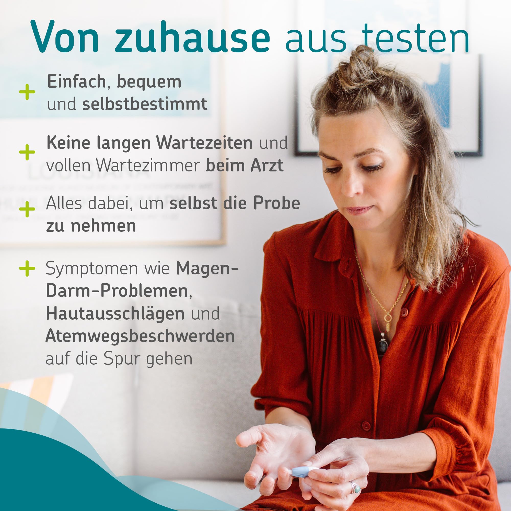 Großer Allergie Test von CERASCREEN - Umfangreiche Laboruntersuchung von 61 Allergenen wie Lebensmittel, Pollen und Katzen | Testkit für zu Hause | IgE-Antikörper | Detaillierter Ergebnisbericht