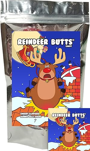 Vista 15 de Zombie Butts - Caramelos de jalea de frutas con sabor a manzana verde, divertidos rellenos de calcetines navideños, regalo gracioso para Colillas