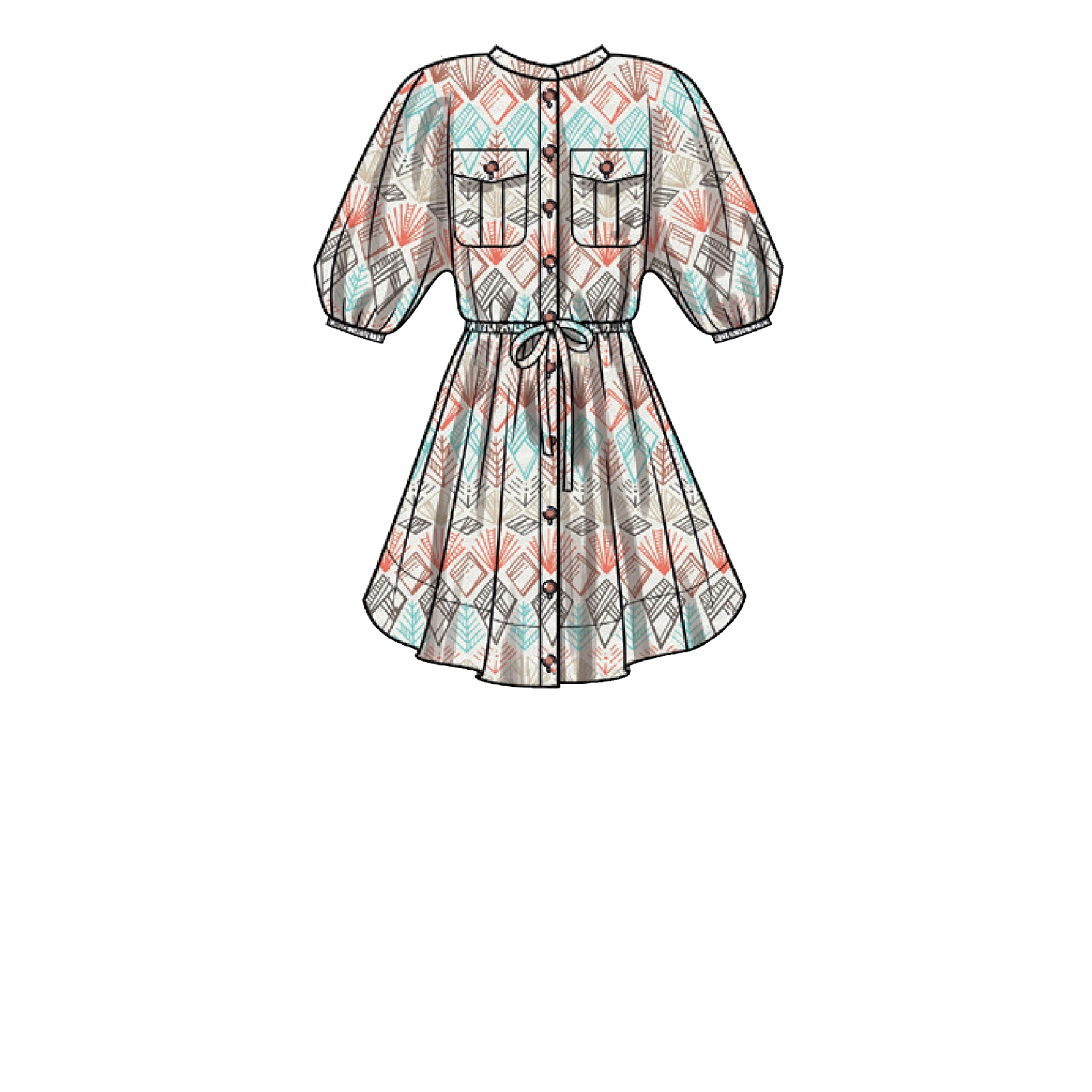 Simplicity SS9544H5 Cartamodello Cucito – Abiti Da Donna E Tuta | Taglie 6-8-10-12-14 (H5) | Mini E Midi | Maniche A Pipistrello | Tuta Con Tasche