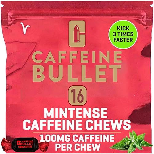 Caffeine Bullet 16 caramelo de menta superan a los gel energéticos cafeina chicle y cápsulas Nutrición deportiva con electrolitos para correr