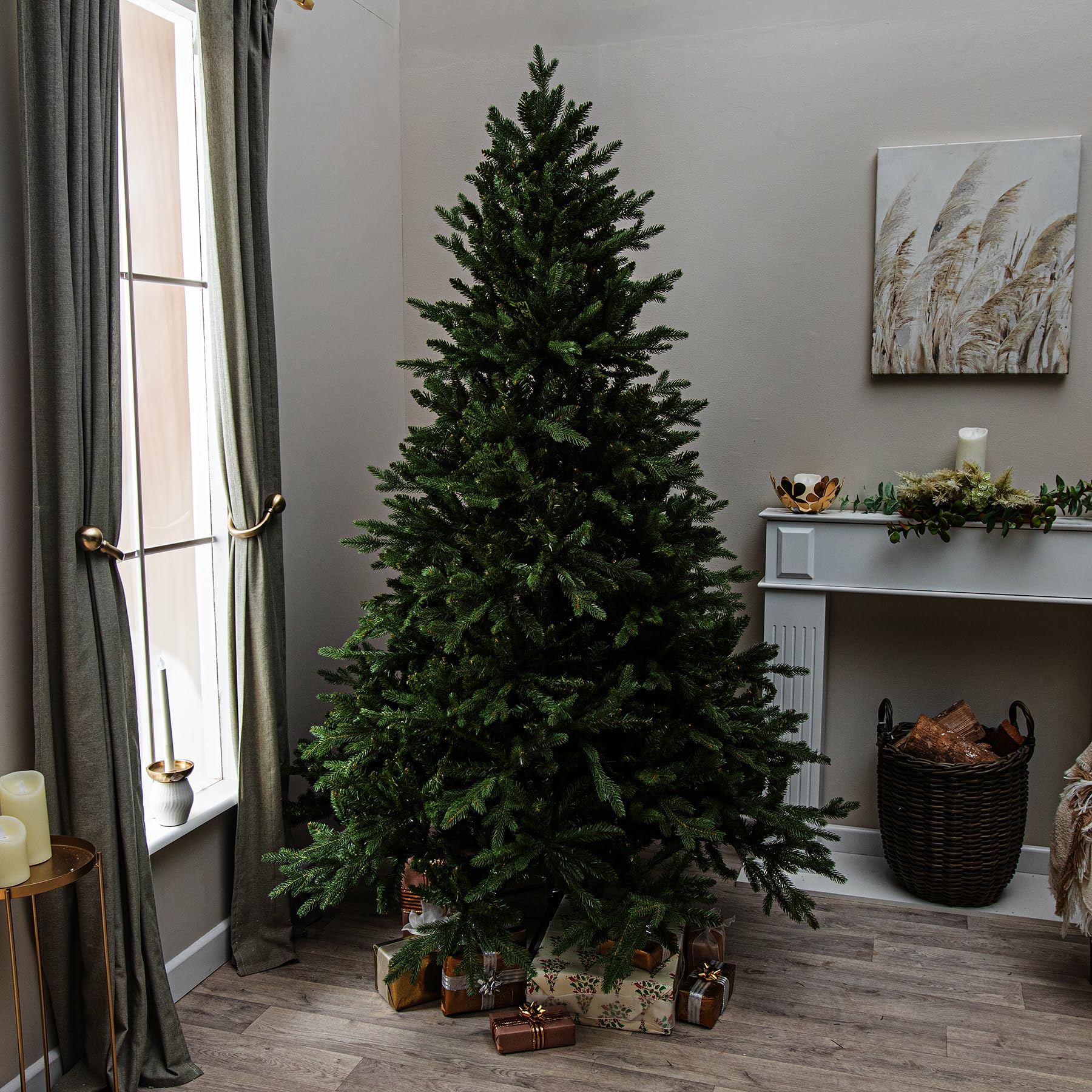 Basildon Artificial PE Green Christmas Tree 6FT, 7FT, 9FT (7FT)