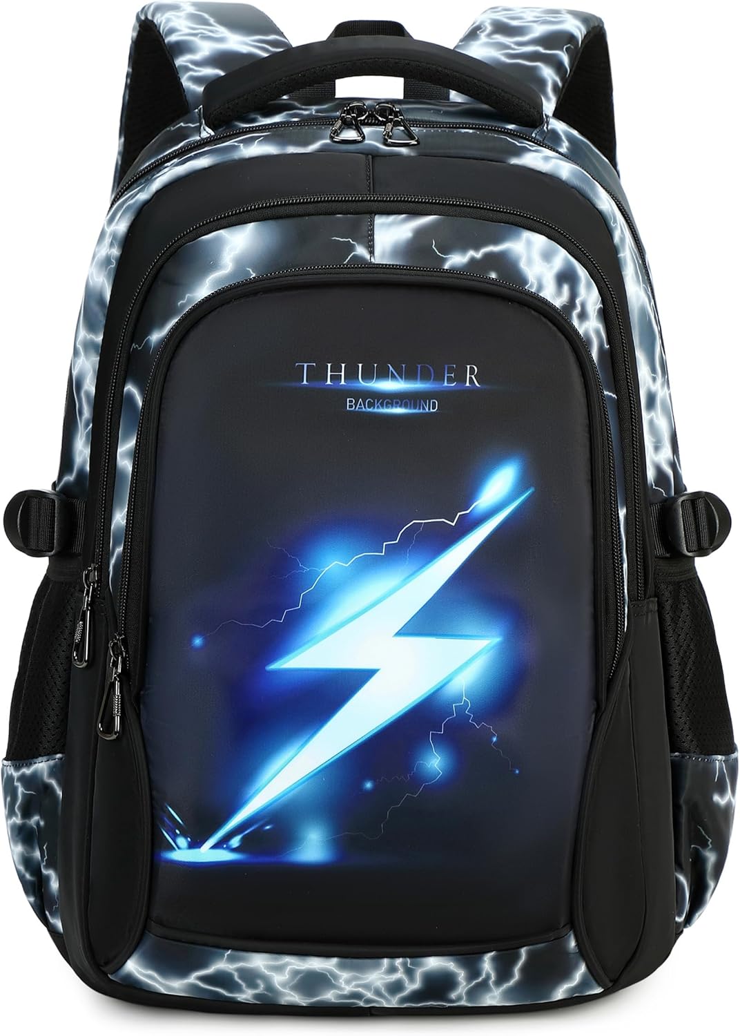 Boys Backpack for Kids Elementary School Bags Lightning Teens Durable Bookbag (red)