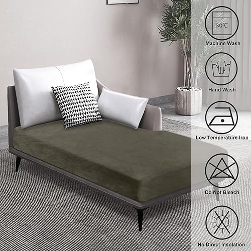 Miniatura 6 de Funda para sofá, 1 pieza, funda de terciopelo para sofá seccional, fundas de cojín separadas en forma de L, protector de muebles para perros y