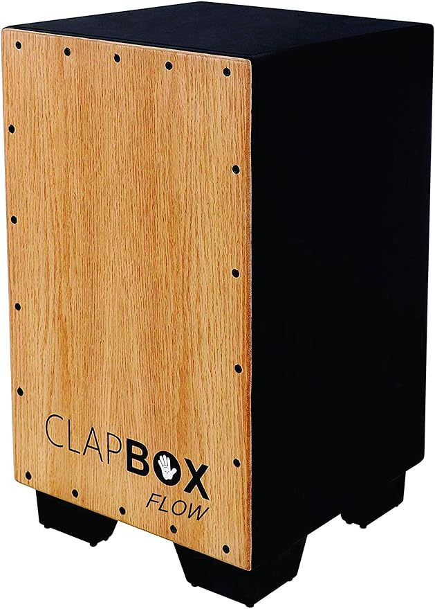 Clapbox Cajon CB02 Flow Black, Oak Wood (H50 W30 L30) 3 Internal
