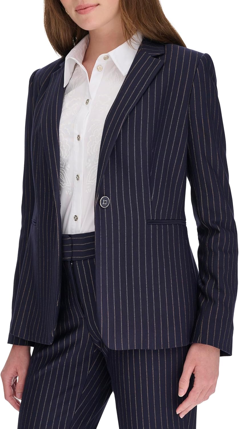 Tommy Hilfiger Women's Pinstripe Blazer - Image 3