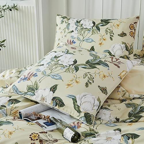 Vista 41 de SOFTTA - 1 funda nórdica + 2 fundas de almohada Paisley Modern Juego de cama 100% algodón egipcio Amanda Azul