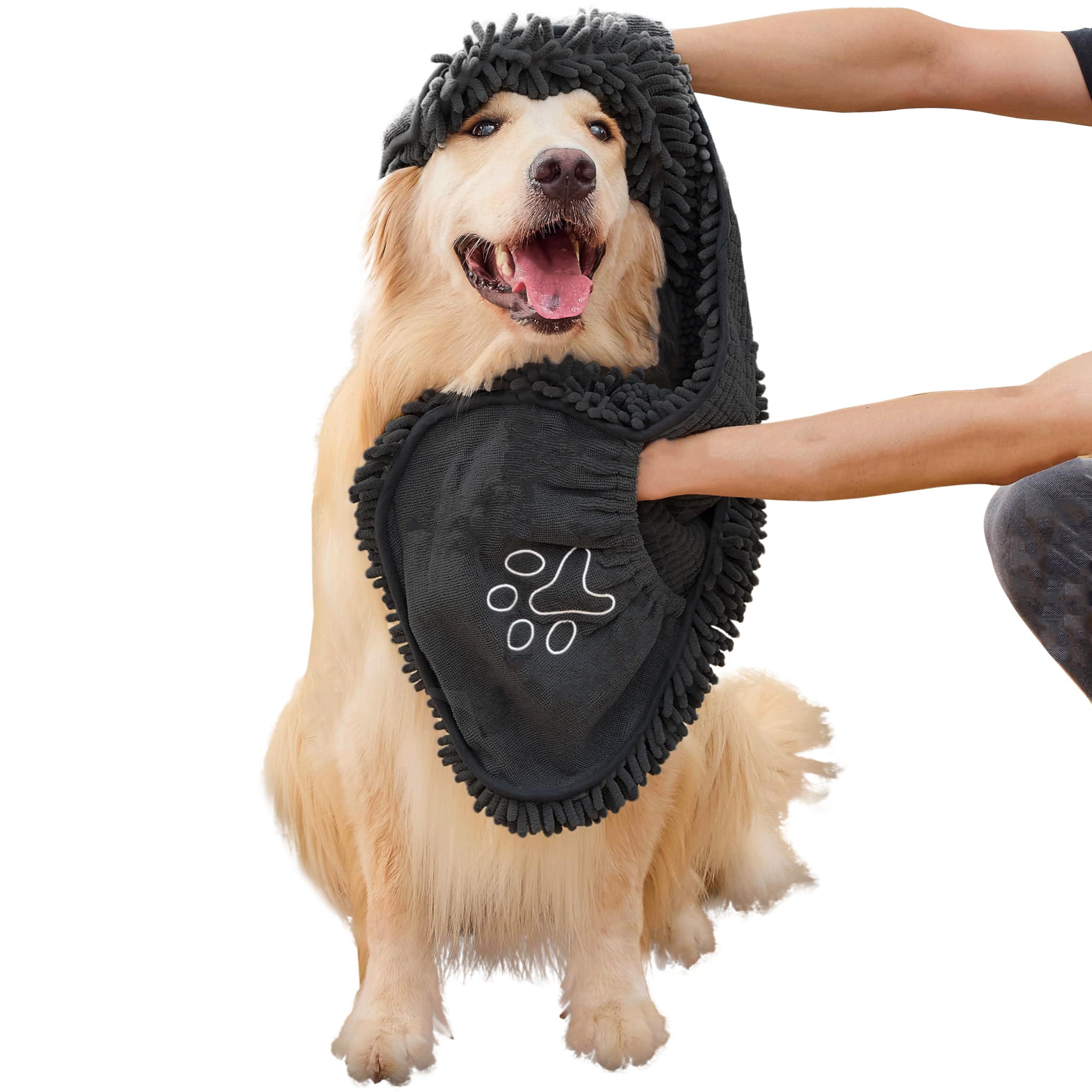 EDENATURE Dog Towel with Hand Pockets