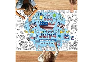 4th of July Giant Coloring Tablecloth/Banner