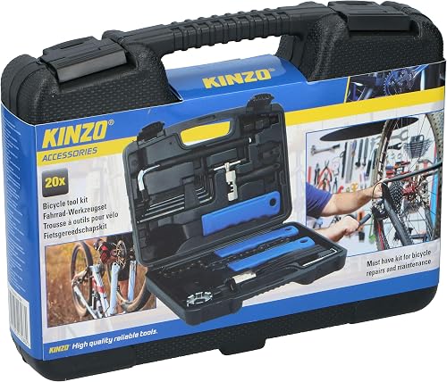 Kinzo Bicycle Repair Kit - in Handy Case - 20-Piece - 3