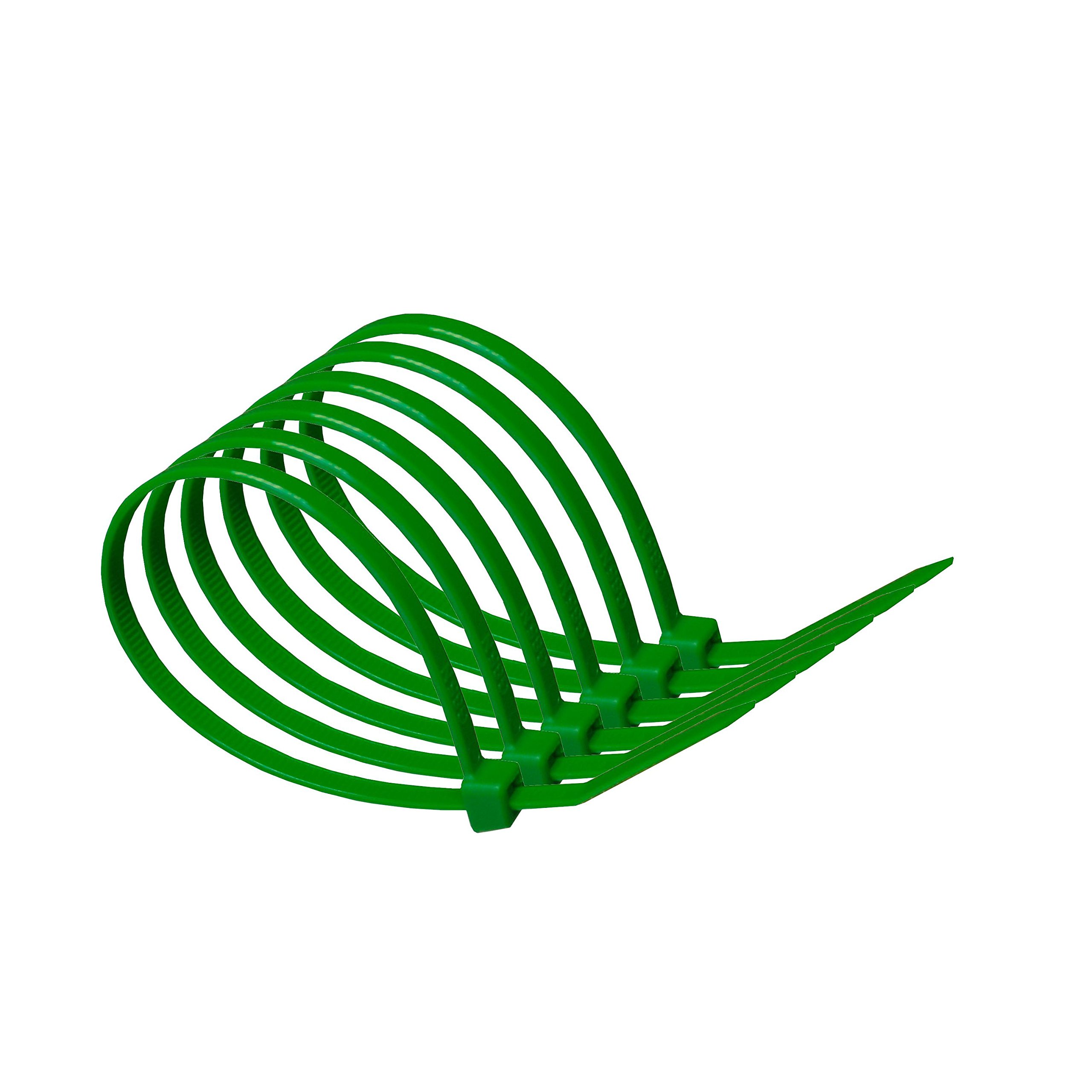 Newsome Green 100Mm X 2.5Mm Nylon Cable Ties (Pack Of 20)