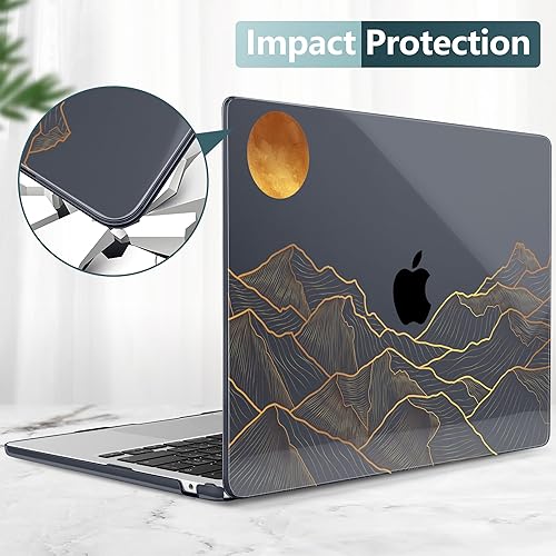 Miniatura 6 de DONGKE Funda compatible con M4 MacBook Air de 15 pulgadas 2025 2024 2023 A3241 A3114 A2941 M3 M2 Pantalla de retina líquida Touch ID, funda rígida