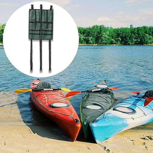 Miniatura 5 de Bolsa de almacenamiento de malla para kayak, accesorios de equipo de kayak, compartimentos de almacenamiento para asiento de canoa de kayak, bolsa