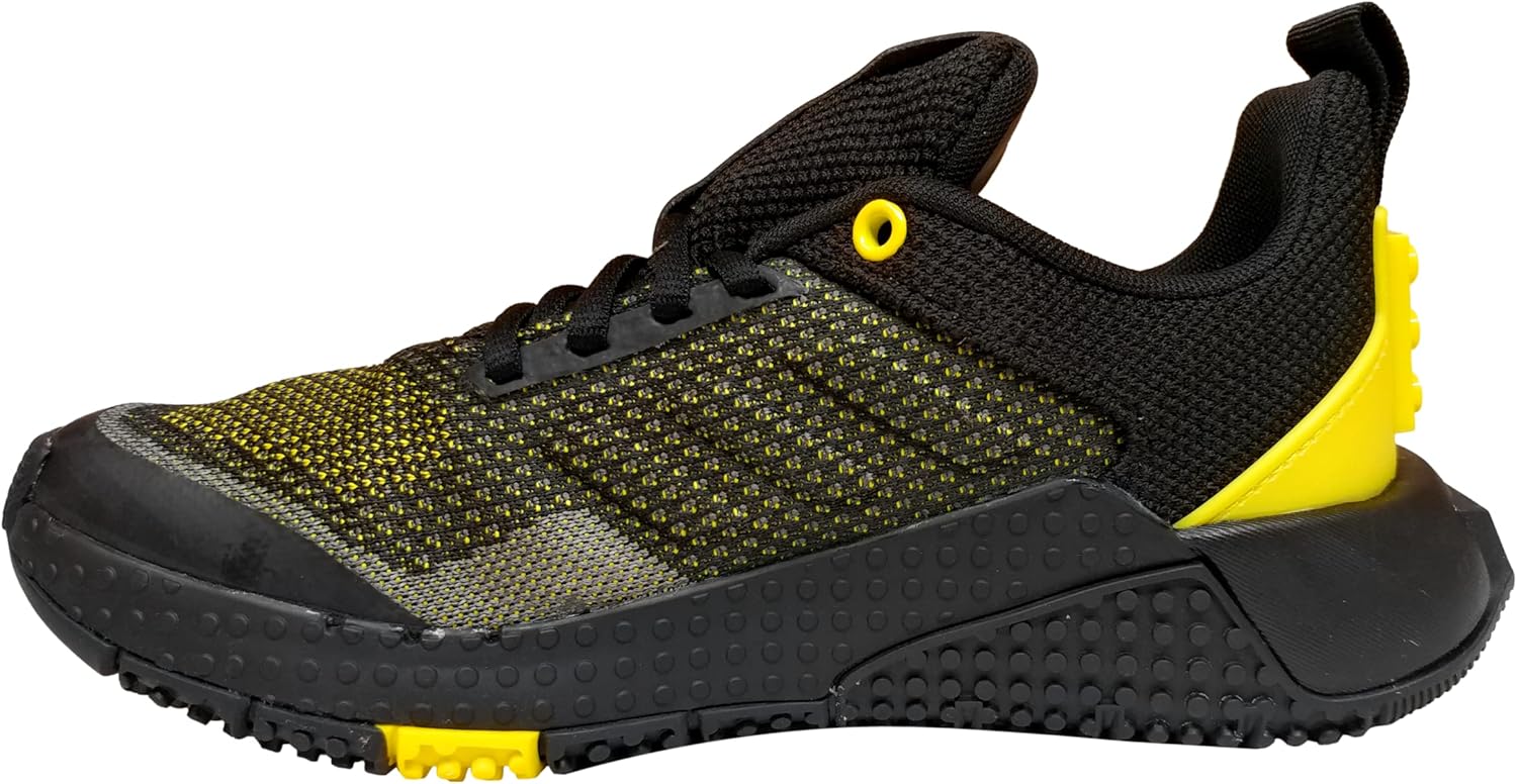 adidas Lego Sport Pro J Kids Unisex Running Shoes (Black/Yellow, 5)