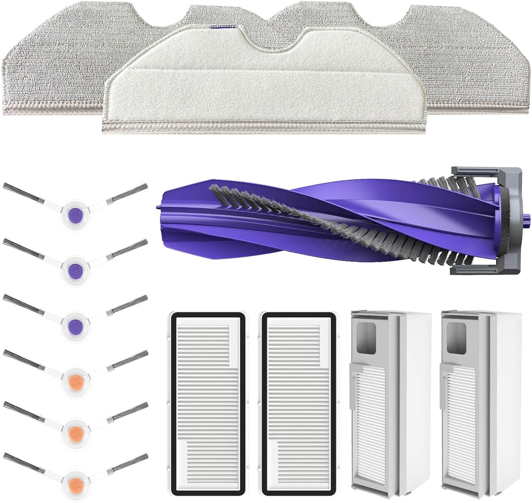 Narwal Freo X Plus Replacement Parts for Narwal Freo X Plus Accessories Kit with Main Brush,Filters,Dust Bag,Side Brushes,Mop Pads