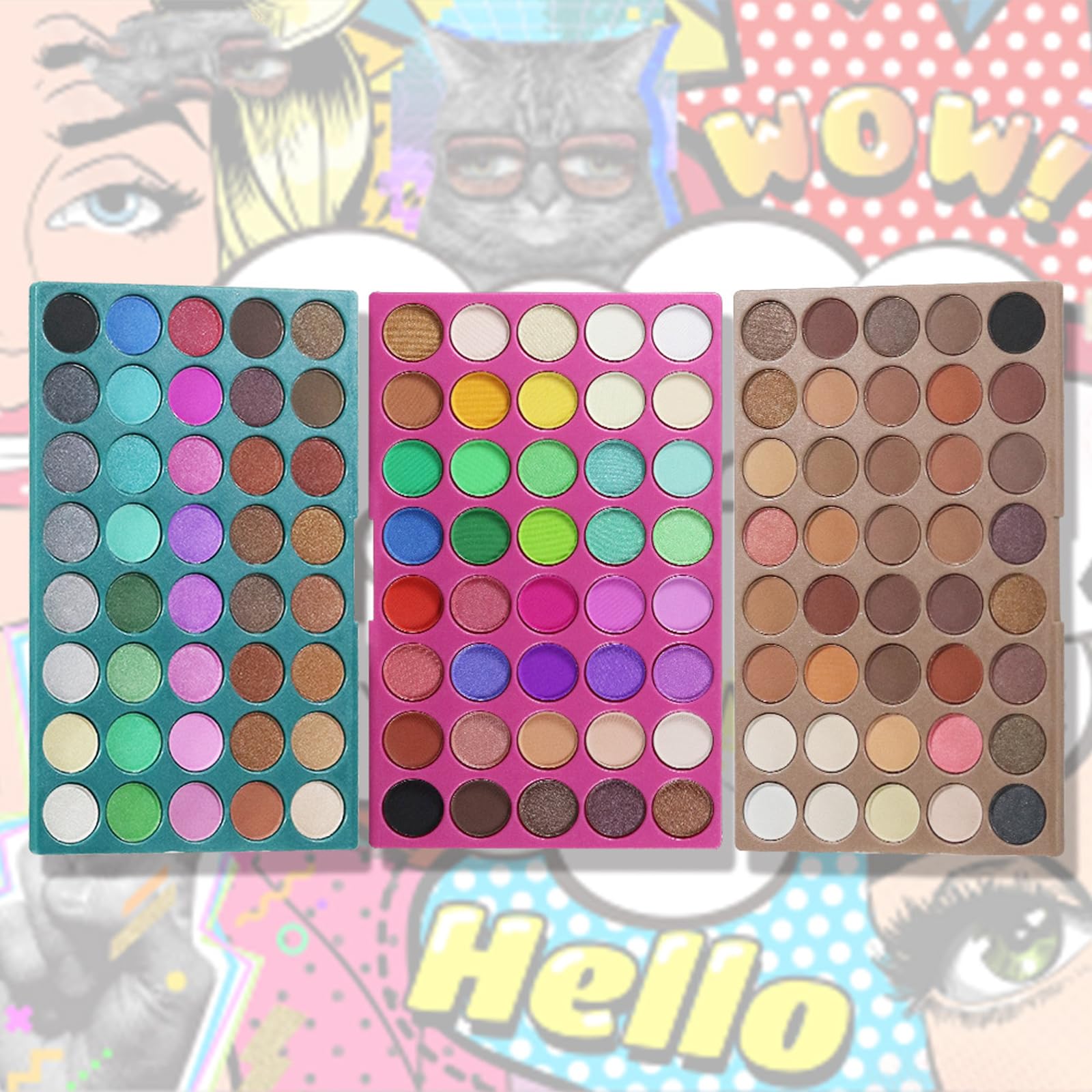 LHLXZQ 120 Colours Eyeshadow Palette, multi-color pearl makeup tray eye shadow palette, matte, flash - Image 4