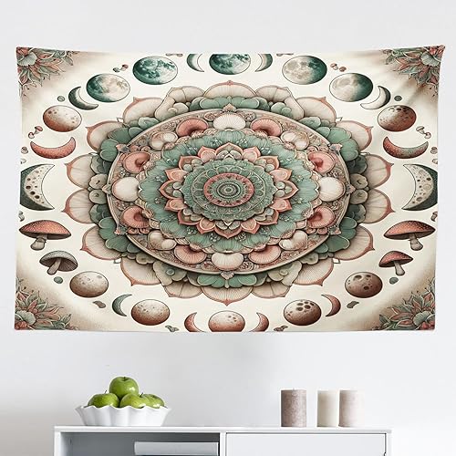 Miniatura 77 de Ambesonne Tapiz de fiesta de los años 70, caja retro en arte pop, música de baile, composición colorida impresa, para colgar en la pared para