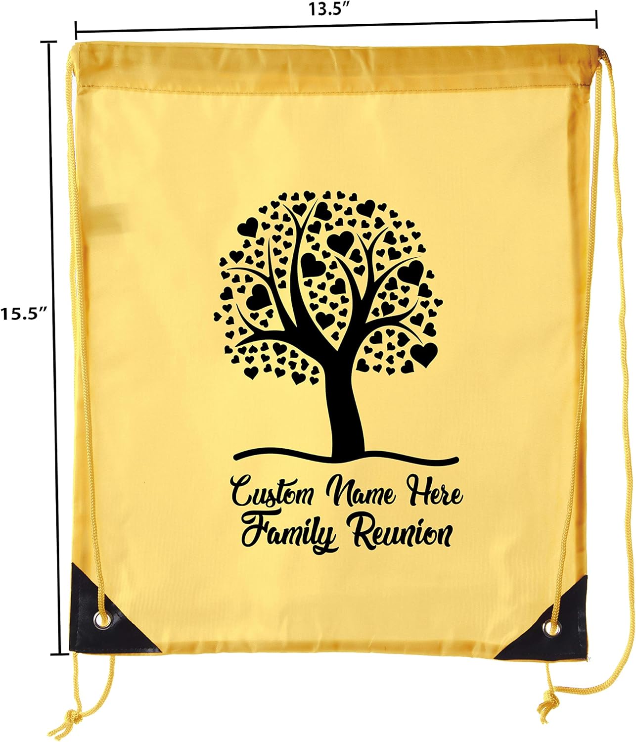 Heart Tree with custom and date- Family Reunion Party Favor Bags