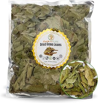 2oz/70+ Guava Leaves Organic, Non-GMO - Caffeine-Free Te de Hojas de Guayaba - Air-Dried,Hand-Picked,Additive,Sugar & Gluten-Free Guava Tea - 100% Natural Guava Leaf Tea