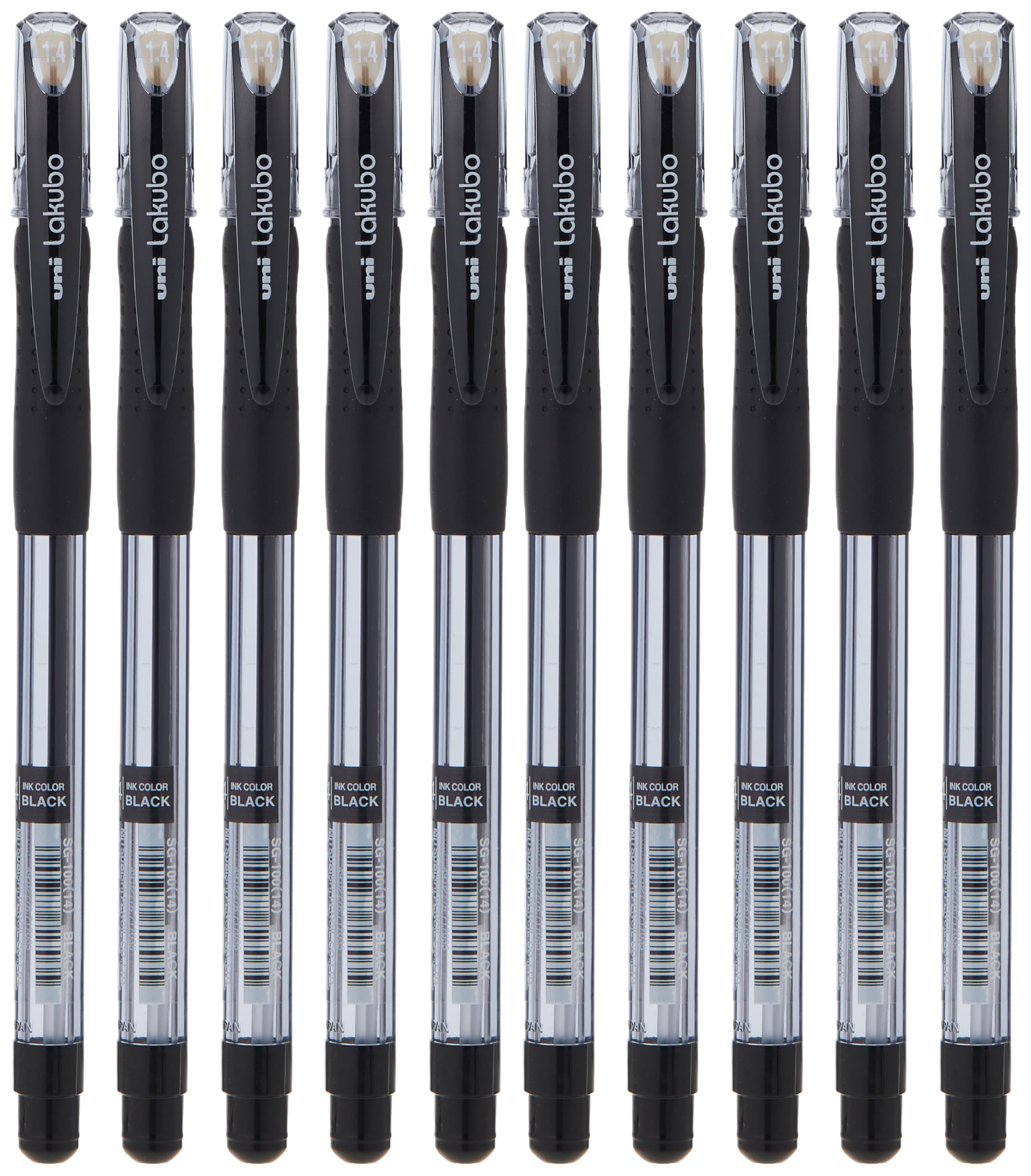 Uniball, Lakubo Ball Point Pen, Black, Pack of 12