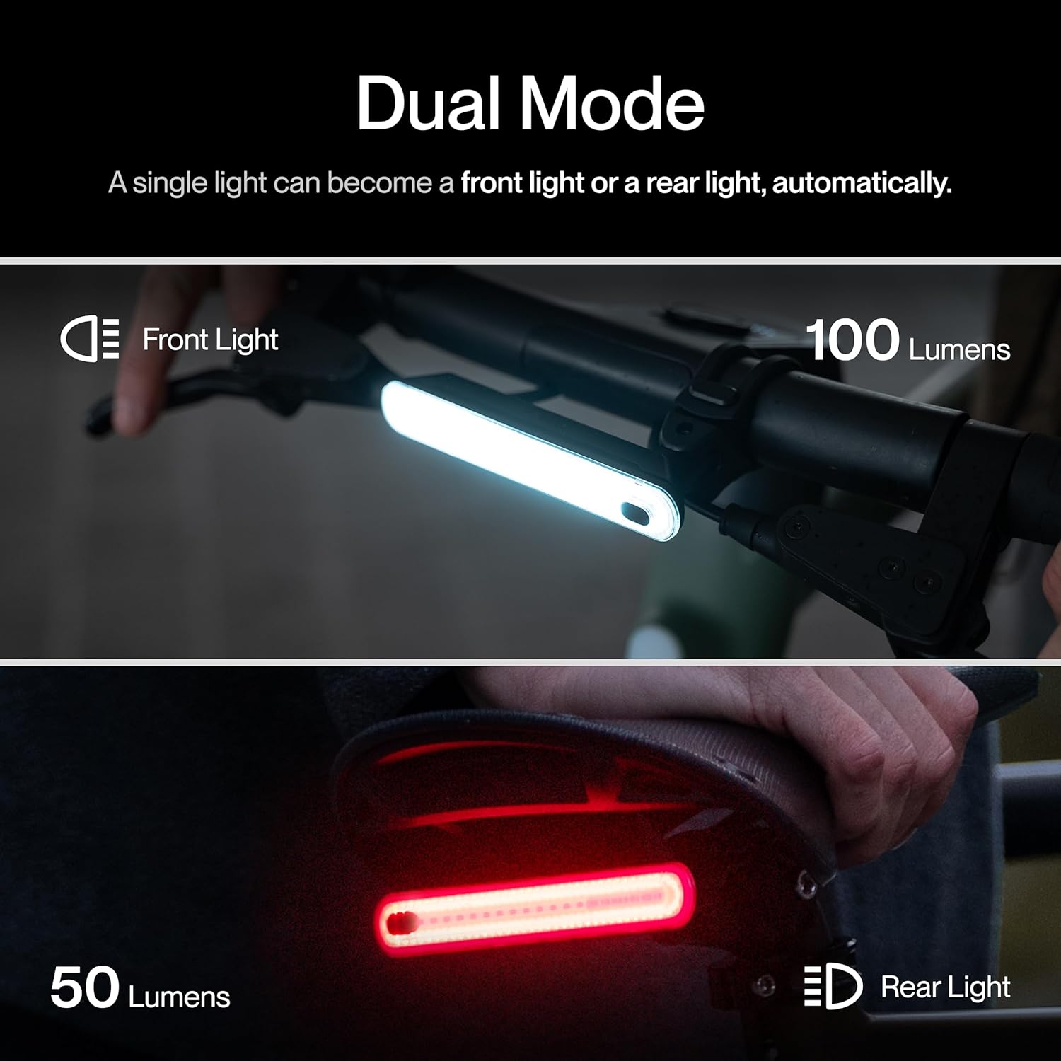 UNIT 1 Smart Light | Wireless LED Turn Signals & Brake Light | USB-C Rechargeable | Magnetic Mount | Nav Remote Compatible | App-Controlled Visibility via iOS & Android