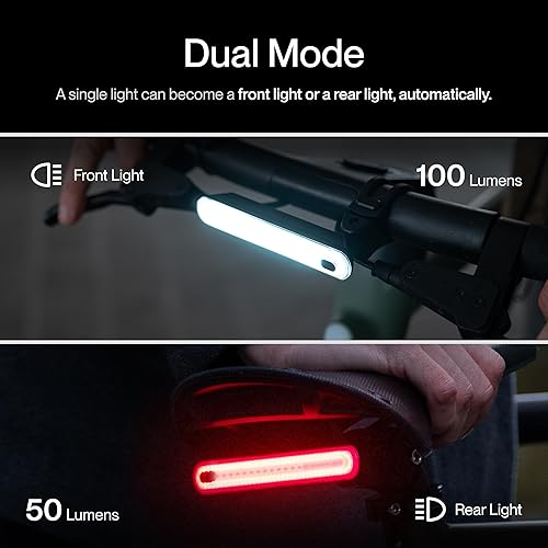 Miniatura 3 de Luz inteligente UNIT 1 | Señales de giro LED inalámbricas y luz de freno | Recargable por USB-C | Montaje magnético | Compatible con control remoto