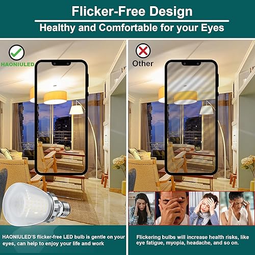 Miniatura 6 de Bombillas LED A19, bombilla LED E26 de 3670 lúmenes, bombilla LED equivalente a 250 W, bombilla blanca fría de 6000 K no regulable, vida útil de 22
