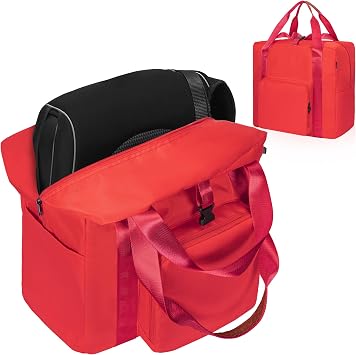 TORIBIO Durable Backless Booster Seat Travel Bag for Airplane Compatible with Cosco Topside Backless Booster Car Seat and Gb Pockit Stroller, Airplane Gate Check Tote Bag