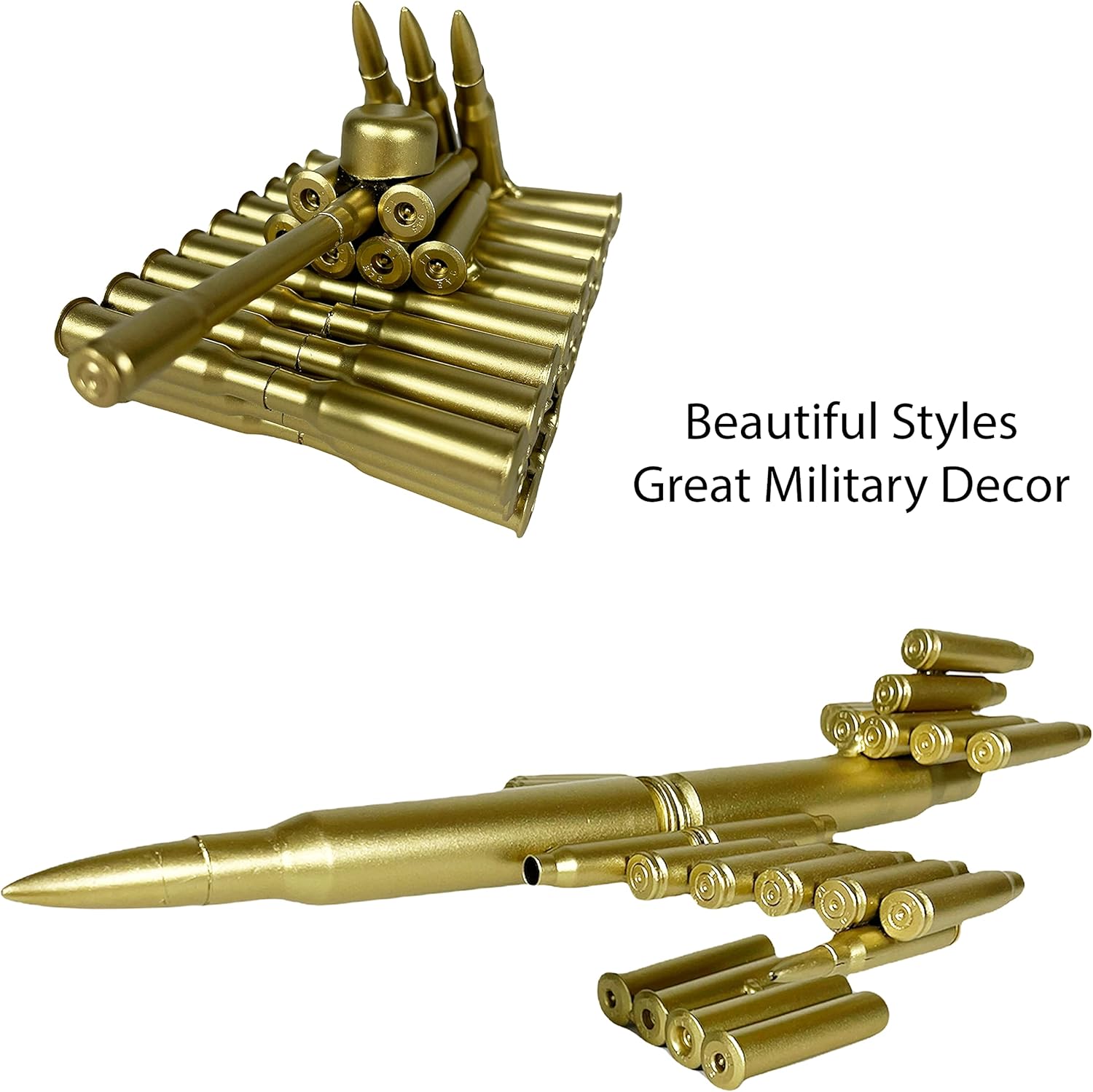 Urbalabs Bullet Shell Metal Fighter Jet Model Bullet Shell Casing Shaped Plane Great Decorative Piece Artillery Military Decor Army Bullet Art Tiger Tank Handmade (Jet Plane)