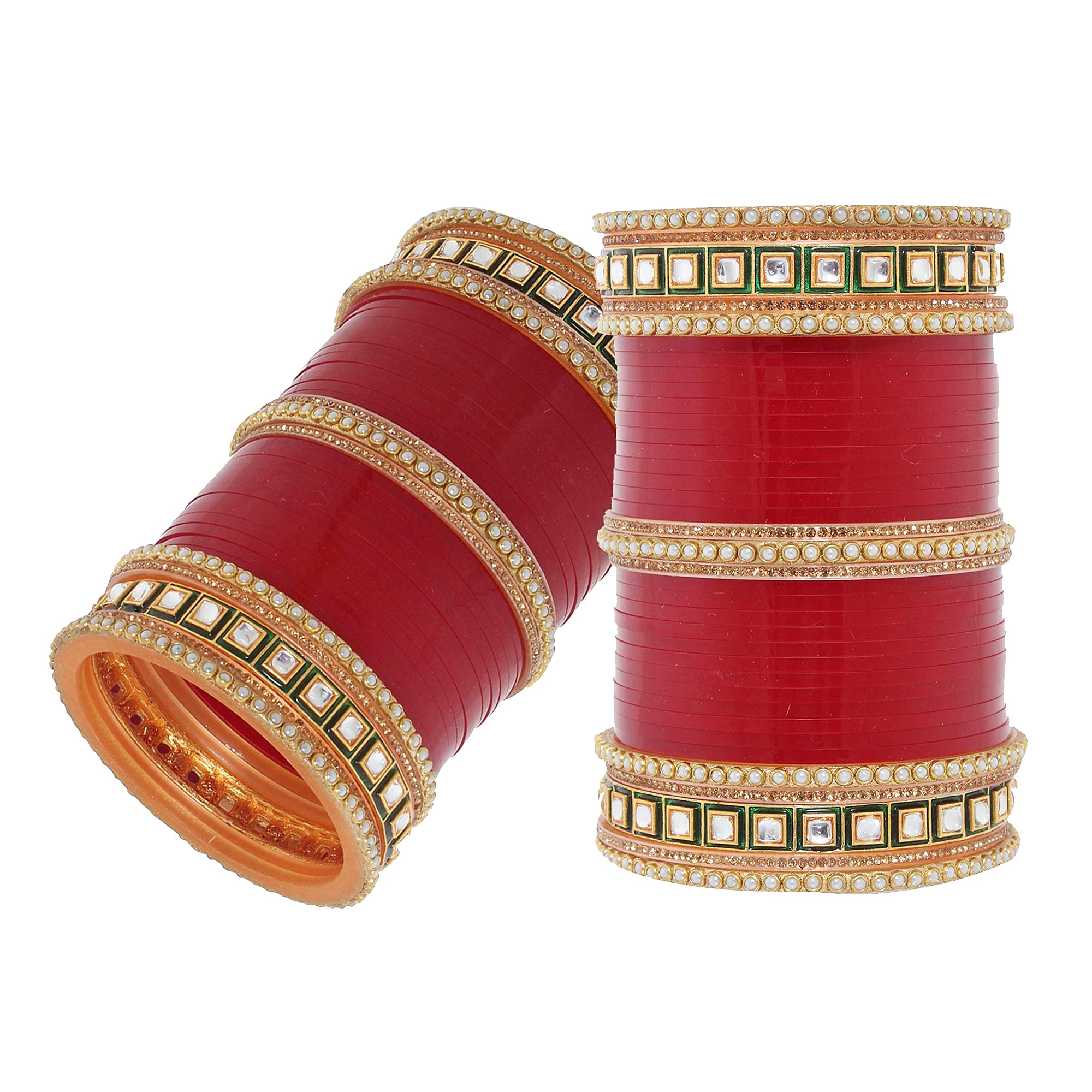 JEWEL21 Bridal Bangle Set Dhanteras/Diwali/Bhai Dooj Collection Bridal Wedding Punjabi Chuda Designer Chura CZ Stone with Kundan Meenkari Pearl Maroon Color Choora For Women (1307-M1C1-LJ123-M-24) (B09NFF64SR) Amazon Price History, Amazon Price Tracker