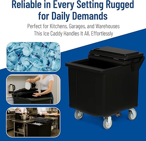 Miniatura 7 de Carlisle - Cateraide - Móvil para hielo, para bebidas, portable, para expositor., Negro, 1