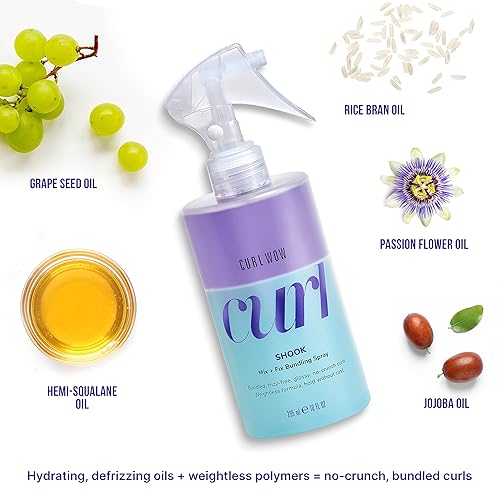 Miniatura 6 de COLOR WOW Curl Wow Shook Mix + Fix Bundling Spray – El spray de agitación para activar combina potentes hidratadores + polímeros sin crujidos para