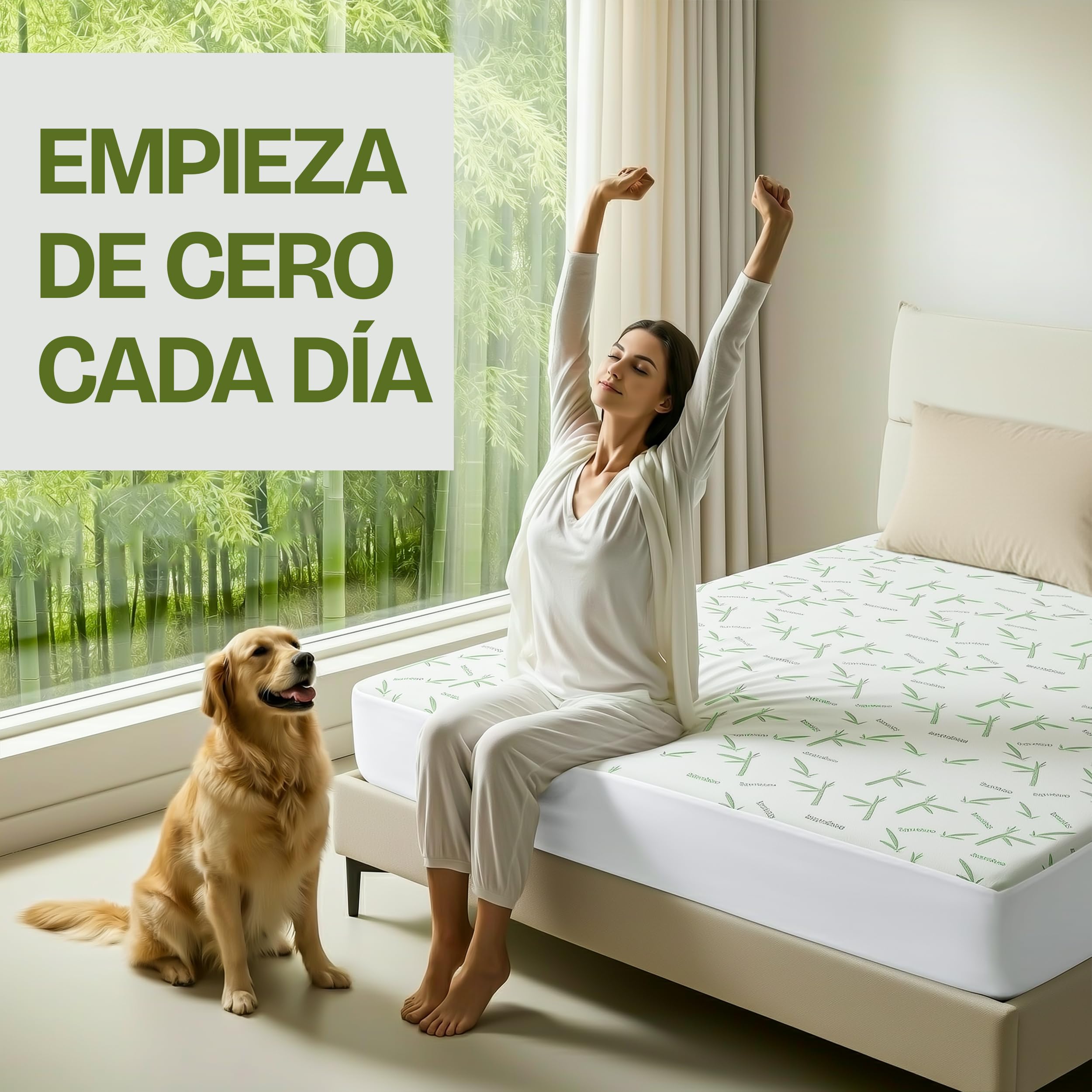 Utopia Bedding Protector de Colchón 150 x 200 x 30 cm Impermeable, Viscosa Premium, Certificación Oeko-Tex, Cubre Colchón Transpirable, Elástico En Todo — view 5