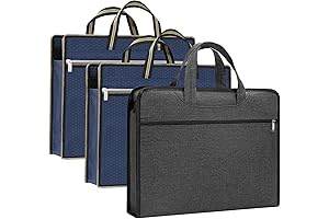 3Pcs Oxford Waterproof Briefcase File Organizer