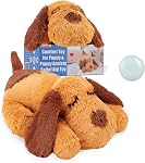 WEOK Heartbeat Puppy Toy - Comfort Cuddler Pillow, Dog Anxiety Relief Calming Aid,Heartbeat Stuffed Toy for Dogs,Puppy Heartbeat Toy Sleep Aid,Dog Heartbeat Toy for Pet