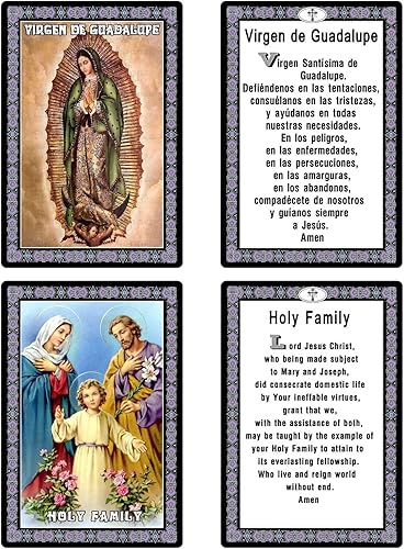 Miniatura 4 de ESNOY Tarjetas de oración católicas, tarjetas de oración de santos católicos, juego de 10 tarjetas de oración santas, regalos religiosos católicos
