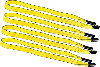 Mytee Products (4 Pack) 1" x6 ft Web Lifting Sling - 3200 LBS WLL Vertical - Polyester Heavy Duty Tow Lift Straps - Flat Eye & Eye 2-Ply - Choker (2500# WLL) & Basket (6400# WLL) Capacity