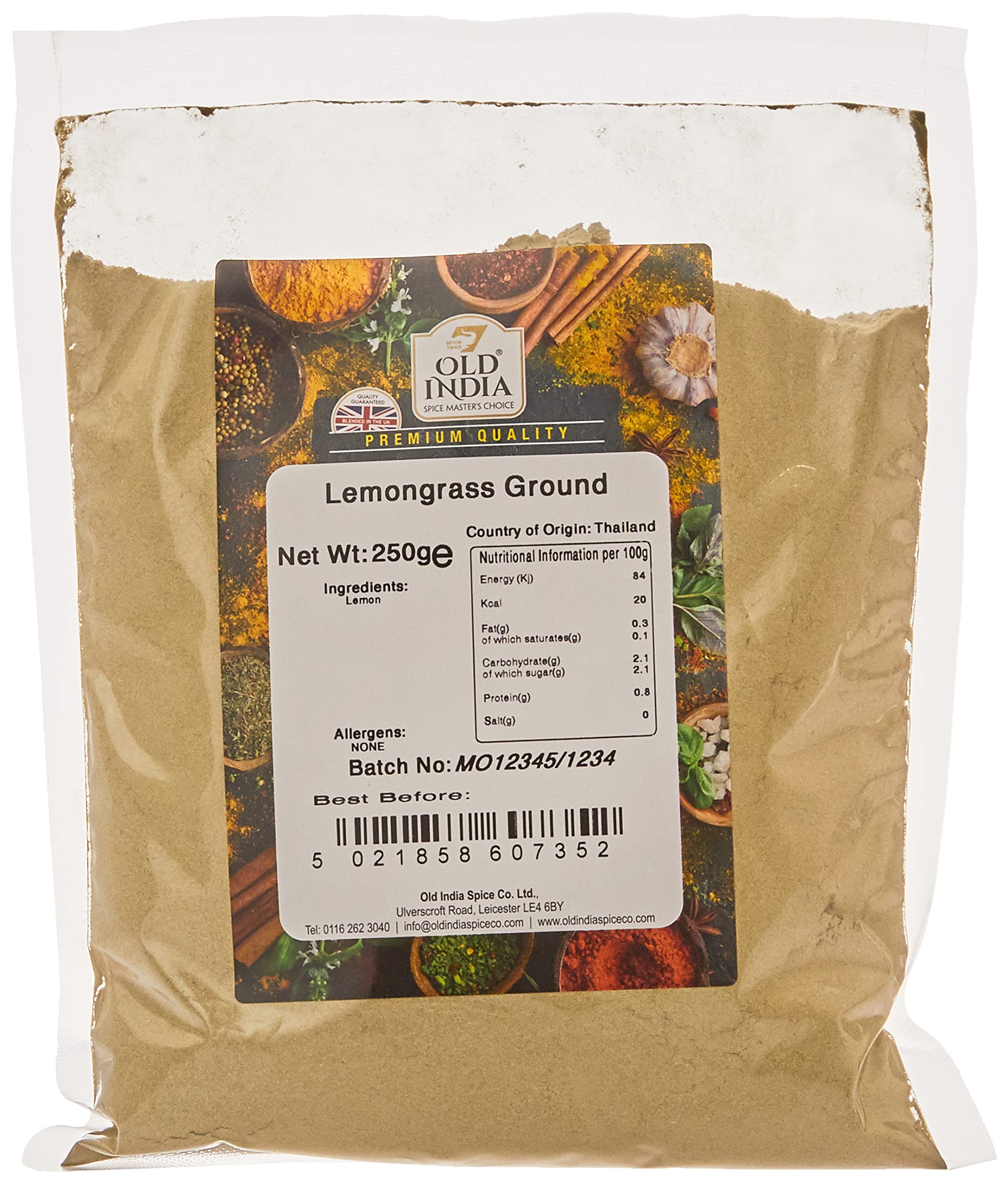 Old India Lemongrass Ground 250g