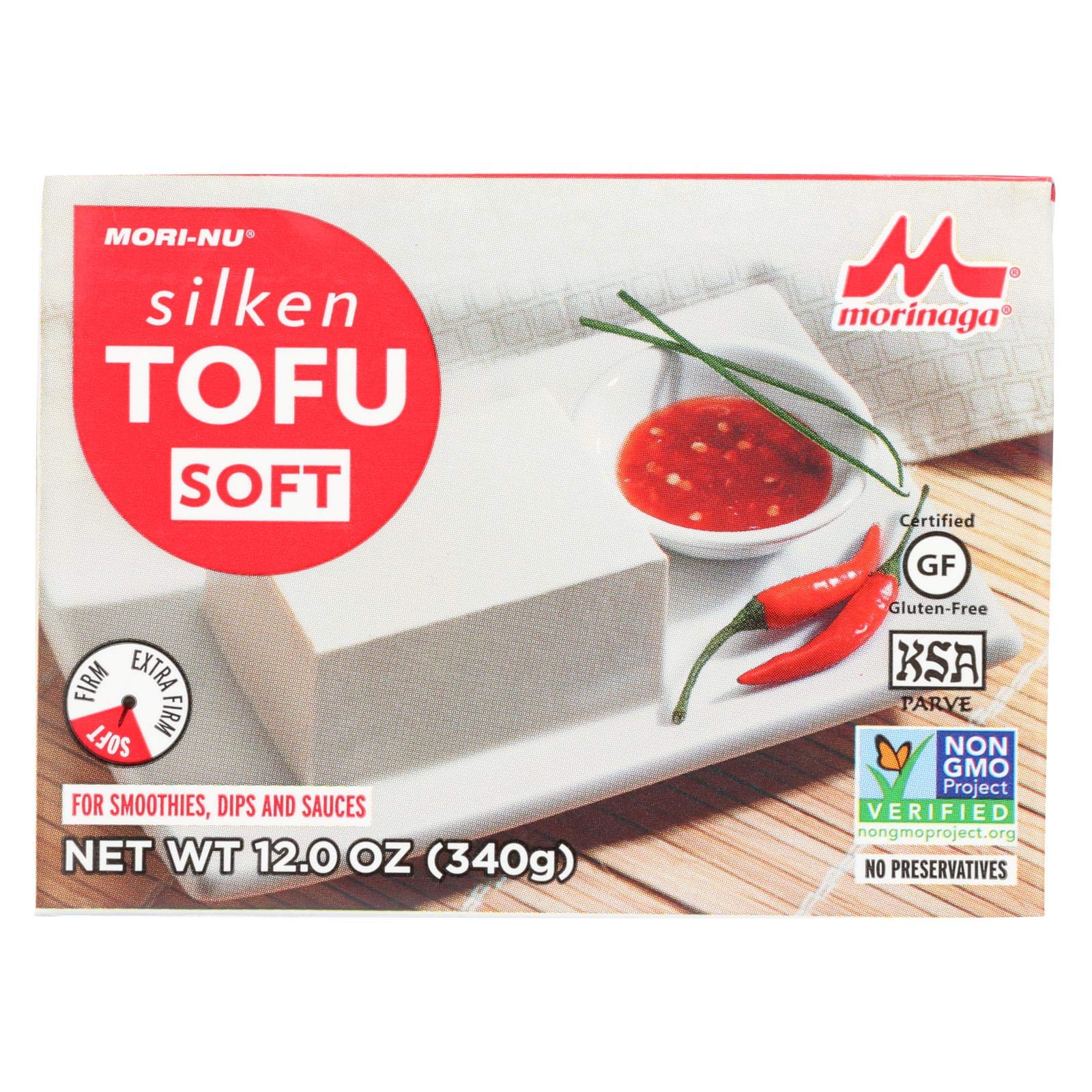 Mori-Nu Soft Silken Tofu - Tetra - Case of 12 - 12 oz.